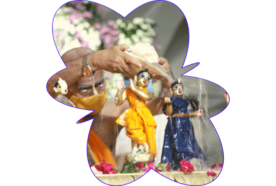 sri krishna janmashtami 2021 maha abhishek sri krishna janmashtami 2021 iskcon delhi