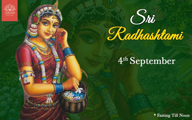 radha ashtami 2022 celebration at iskcon delhi