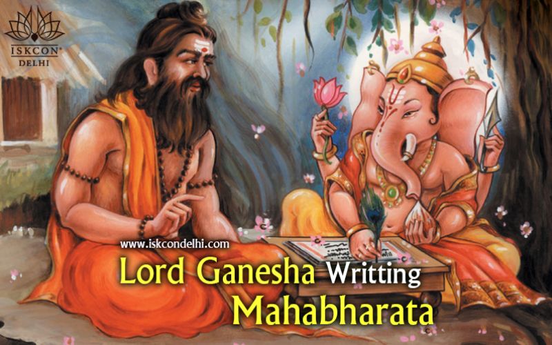 demigod ganesha writes the mahabharta on Akshaya tritya